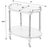 Traditional Kathleen 31 in. W Rectangular Wood 2 Tier Bar/Serving Cart on Casters, Black Licorice For Sale - Image 3 of 6