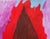 Domenick Capobianco (American, b. 1928), Vivid Abstract Composition, Oil on Canvas, with triangular red shape to center,...