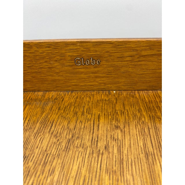 Early 20th Century Early 20th Century Globe-Wernicke Antique Wood 2-Tier Letter Tray For Sale - Image 5 of 9