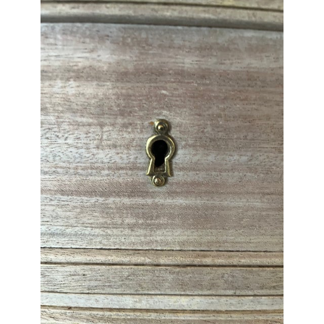 19th Century French Louis XVI Bleached Mahogany Secretaire / Commode With Marble For Sale - Image 10 of 11