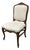 French Louis XV Style Carved Wood Side Chair, Vintage For Sale