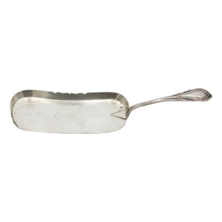Silver Dessert Spatula with Embossed Handle For Sale