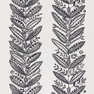 Sample - Schumacher Eland Wallpaper in Black