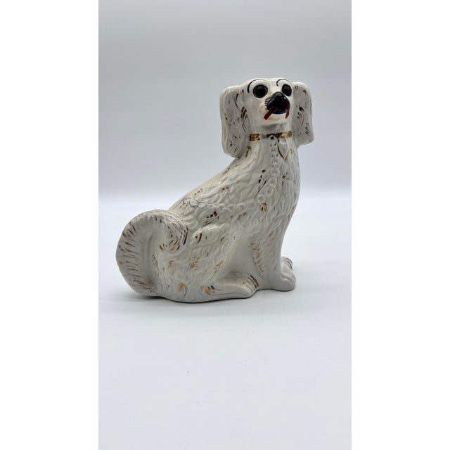 Mid 19th Century Antique English Staffordshire Spaniel Dog, Circa 1850's For Sale - Image 5 of 12