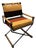 1950s Iron and Wood Upholstered Chair Attributed to Cleo Baldon For Sale