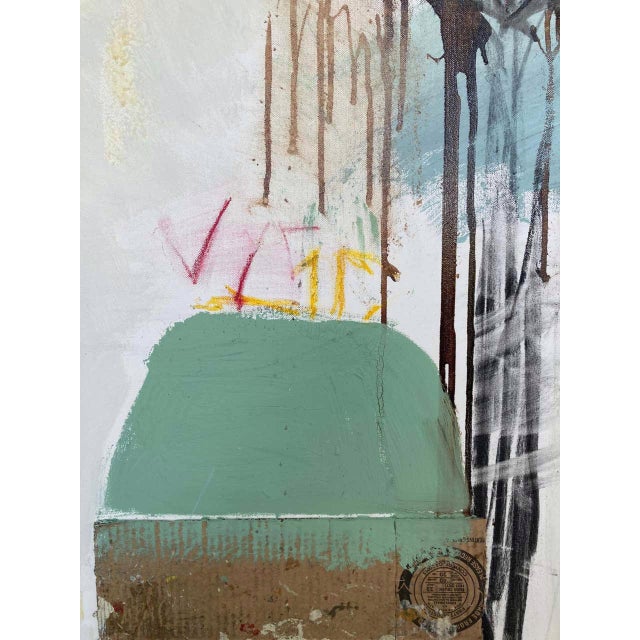 Donald's Garden, Large Contemporary Abstract Painting, Framed, Guy Lyman For Sale In New Orleans - Image 6 of 6