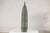 Tall Artisan Ceramic Hand-Crafted Vase with Ribbed Body and Green Glaze For Sale - Image 11 of 16