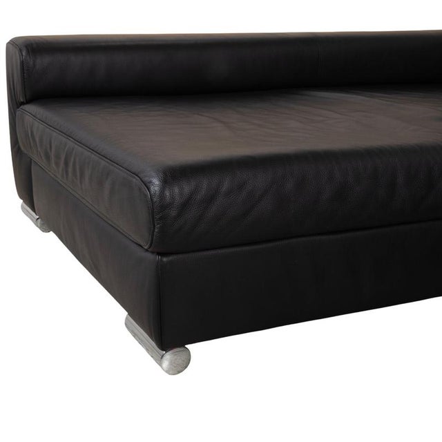 Loft Leather Corner Sofa in Black by Ewald Schillig For Sale - Image 6 of 18