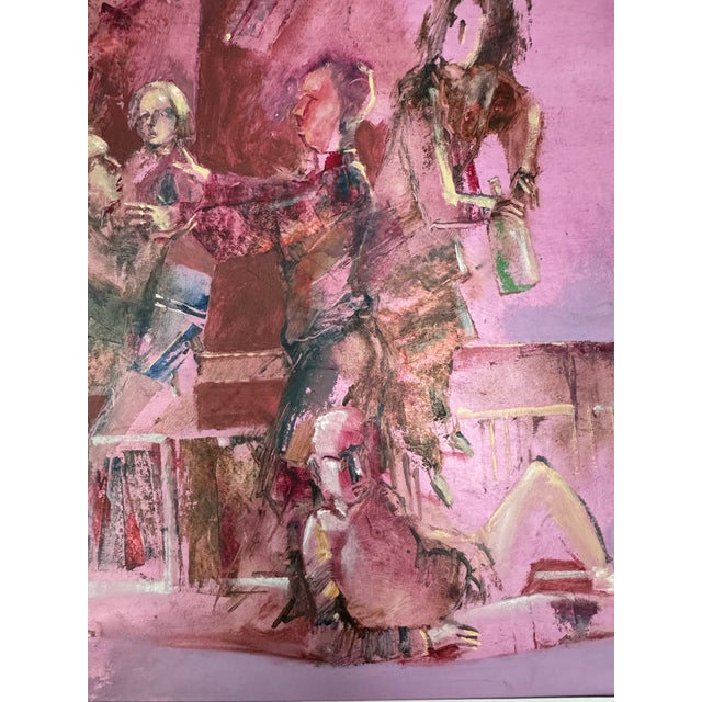 Contemporary "Belonging To" Modern Expressionism Painting For Sale - Image 3 of 3