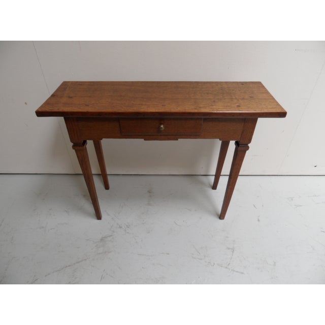 Side Table in Oak For Sale - Image 9 of 11