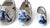 Misc Collection of 5 Vintage Blue & White Delft Pottery Shoe Ashtrays For Sale In New York - Image 6 of 9