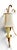 Metal 1990s Mid-Century Modern Gold Leaf 2-Light Crystal Wall Sconce For Sale - Image 7 of 14