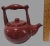 Ceramic Vintage Asian Red Glazed Earthenware Tea Pot & 2 Cups For Sale - Image 7 of 12