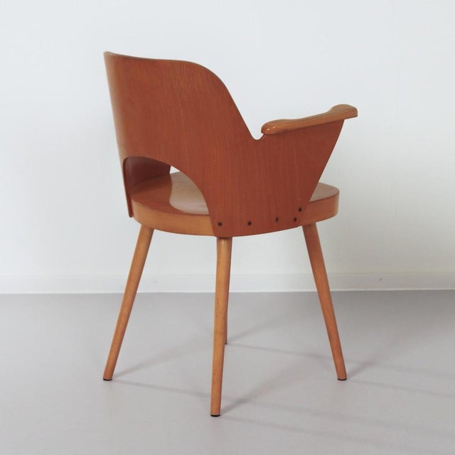 Wood Vintage Armchair 1515 by Oswald Haerdtl for Thonet, 1950s For Sale - Image 7 of 12