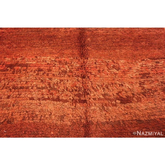 Mid 20th Century Nazmiyal Collection Vintage Abstract Design Moroccan Berber Runner Rug For Sale - Image 5 of 7