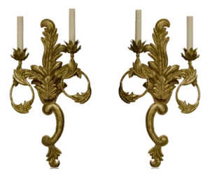 Pair Dennis and Leen Italian Tole Sconces
