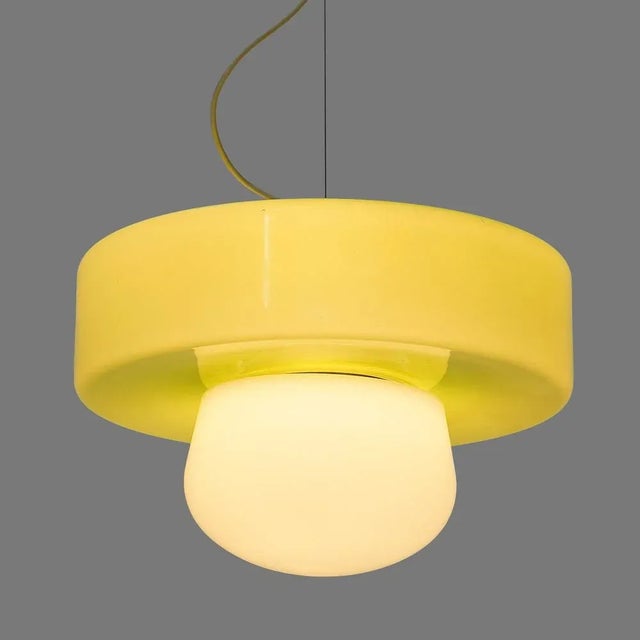 Vintage Glass Pendant Light, 1970s For Sale - Image 4 of 13