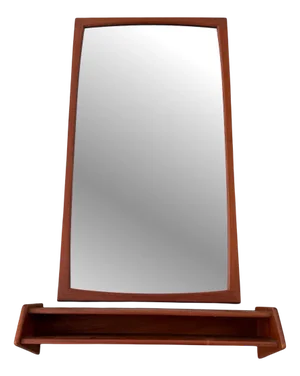 Model 106 Wall Mirror with Shelf by Aksel Kjersgaard, Set of 2