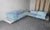 RARELY available 5 Piece Outdoor Mah Jong Sofa by Hans Kopfer for Roche Bobois with platforms. Set consists of 2 corner...