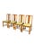 Vintage Art Deco Dining Chairs in Maple Wood, 1930, Set of 4 For Sale - Image 14 of 14
