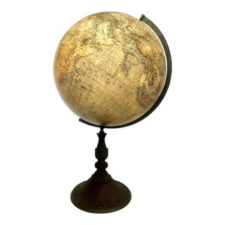 Rare German 1879 Dietrich Reimer Terrestrial Globe, Cartography by Heinrich Kiepert (1818–1899) For Sale