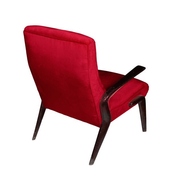 Osvaldo Borsani P71 Lounge Chairs by Osvaldo Borsani for ABV, 1950s, Set of 2 For Sale - Image 4 of 6