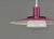 Metal Vintage Danish Purple Pendant Lamp, 1970s For Sale - Image 7 of 11