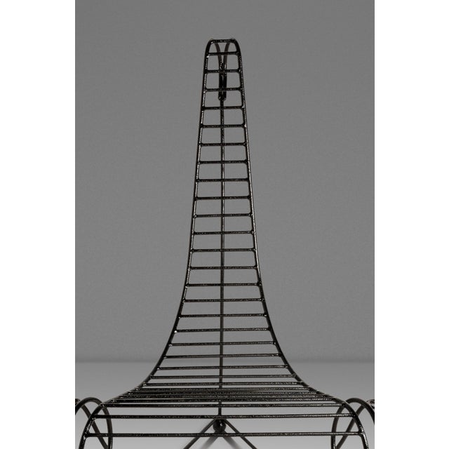 Set of Two ( 2 ) Oversized Wrought Iron Sculptural "Spine Chairs" in the Manner of Andre Dubreuil, United States, C. 1980s For Sale - Image 10 of 18