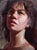 A World Away by Matt Talbert | Oil on Linen Panel Portrait of a woman looking upward For Sale