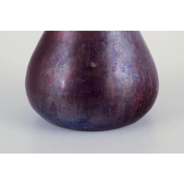 Danish Ceramic Vase with Shiny Glaze from Søren Kongstrand, 1920 For Sale - Image 4 of 7