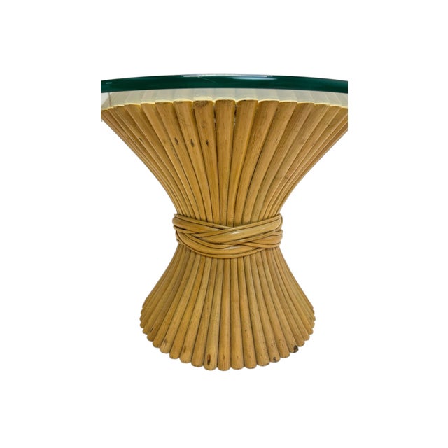 Mid-Century Organic Bamboo Sheaf of Wheat Coffee Table by McGuire, 1970s For Sale - Image 6 of 8