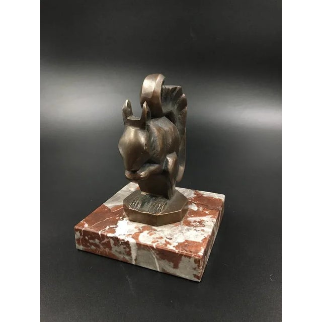 Art Deco Squirrel Figurine by Max Le Verrier, 1920s For Sale - Image 4 of 5