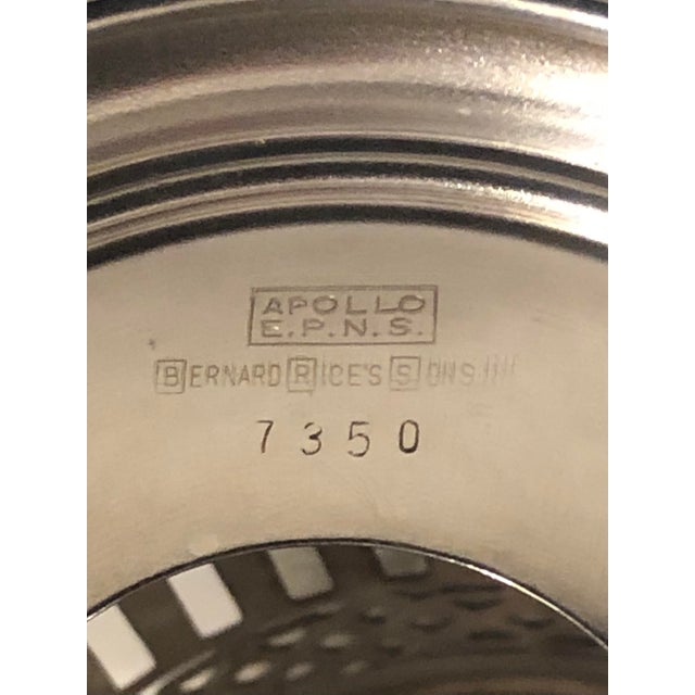 1920s 1920s Art Deco Silver Pierced Condiment Jar With Lid For Sale - Image 5 of 11