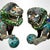 Copper Antique Chinese Enamel Foo Dogs - Gilt Copper Filigree Temple Guardian Lions - Pair For Sale - Image 8 of 9
