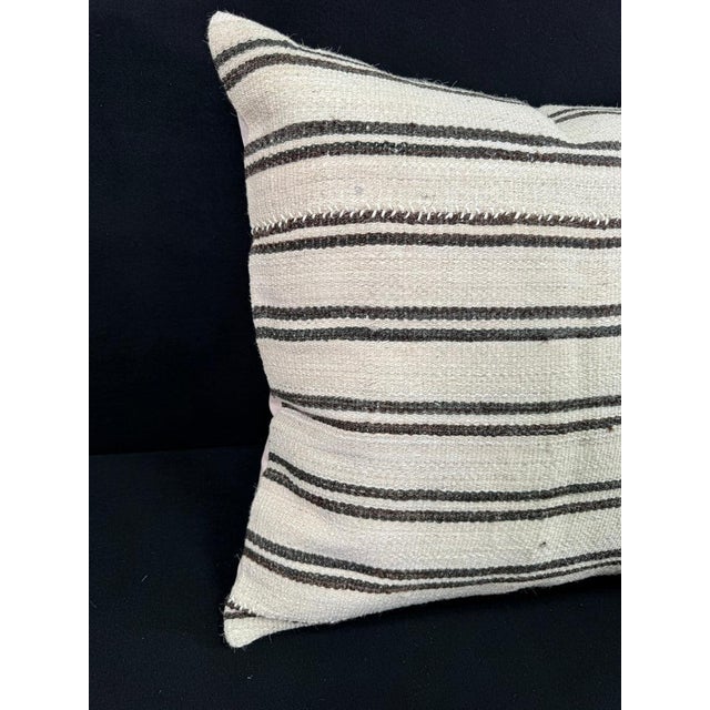 Turkish Hemp Pillow Cushion Natural Beige Brown Pillow Cushion Cover 24x24 #30402 Enhance your home decor with our Kilim...