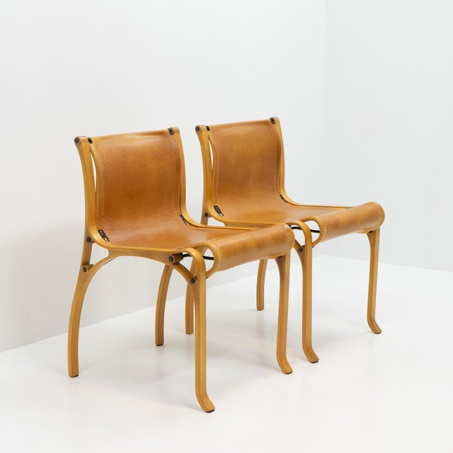 Mid-Century Modern Model A Chairs by Cristian Valdés, Chile, 1977, Set of 2 For Sale - Image 3 of 17