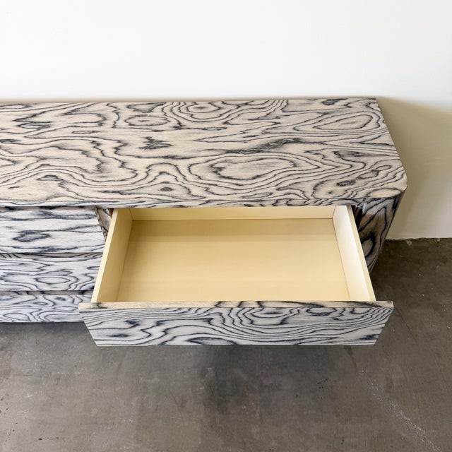 Greige Vintage 1980s Italian Postmodern Dresser For Sale - Image 8 of 10