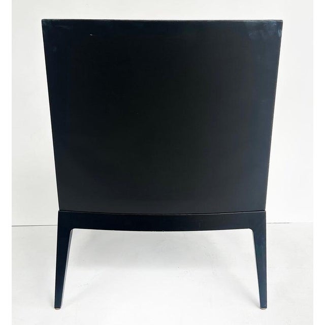 Wood Magni Home Plaza Slipper Lounge Chairs, Pink Lambskin Upholstery, Ebonized Wood Finish For Sale - Image 7 of 16