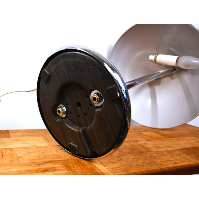 Vintage Barad Chrome Table Lamps by Robert Sonneman for Ikea, 1992s, Set of 2 For Sale - Image 7 of 8