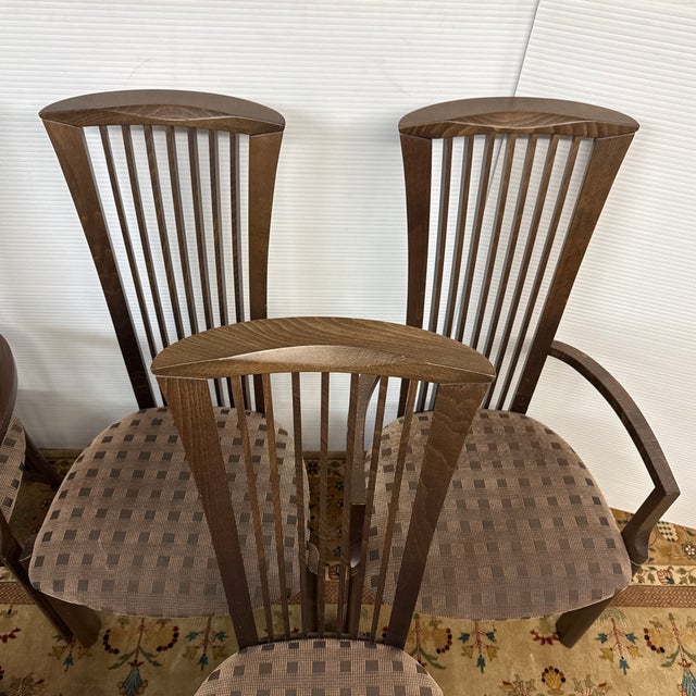 Pietro Costantini Vintage Italian Modern High-Back Dining Chairs, Set of Six For Sale - Image 11 of 12