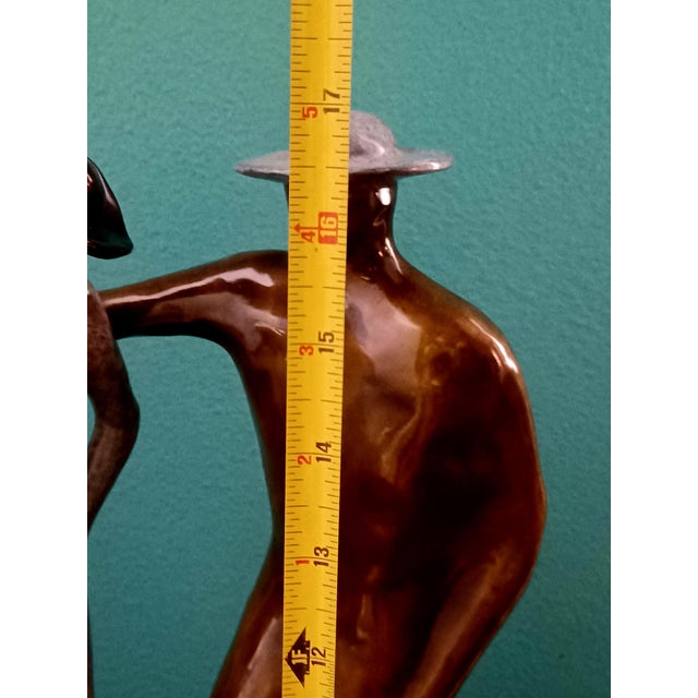 Rare Vintage 2003 Guilloume Perez Empathy Bronze Sculpture Limited Edition 4/18 For Sale - Image 14 of 18