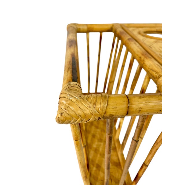 Mid-Century Modern Vintage Bamboo and Rattan Bed Dining Tray For Sale - Image 3 of 12