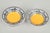 Royal Worcester Set of five small bowls, 1920s. Five small faience bowls with a yellow centre and a decorative black-and-...