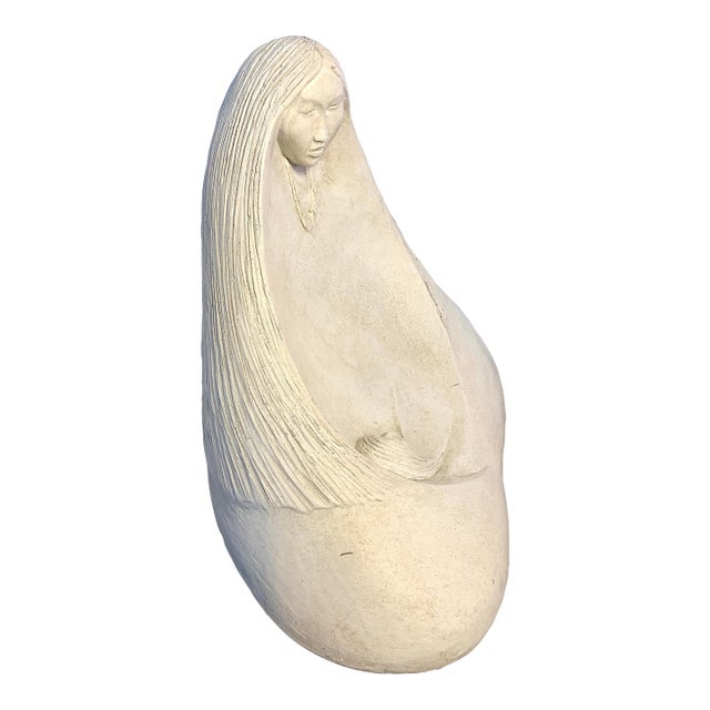 Austin Productions La Madre Sculpture – Acoma Series, Signed 1983 – Bonded Stone Modernist For Sale