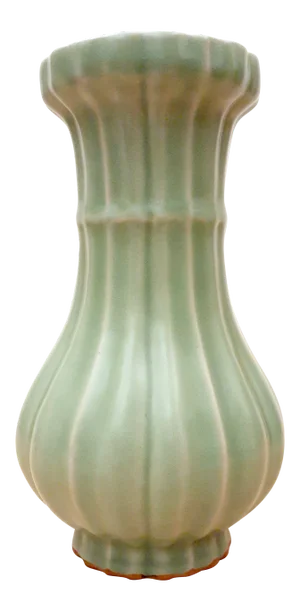 Early 20th Century Chinese Longquan Kiln Celadon Lobed Vase