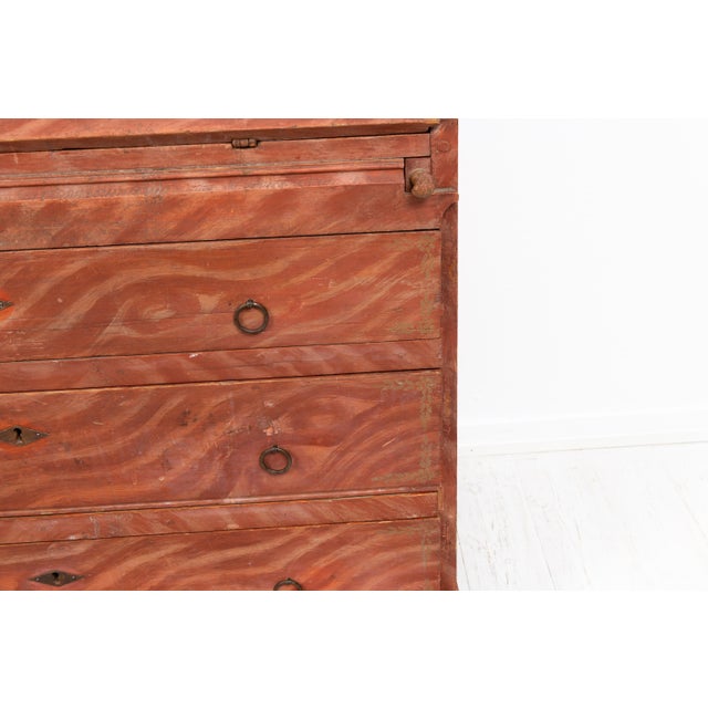 Early 19th Century Swedish Folk Art Secretaire For Sale - Image 16 of 18