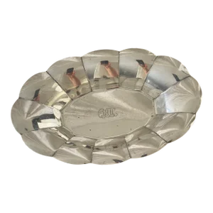 1960s Tiffany & Company Mid Century Modern Sterling Silver Scalloped Dish