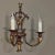 Wood Pair of Antique Italian Wrought Iron and Painted Wood Sconces For Sale - Image 7 of 12