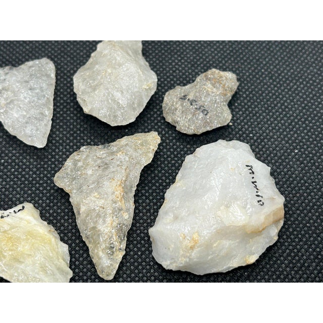 Collection of 10 Antique Connecticut River Valley Quartz Points & Scrapers — Museum Cataloged For Sale - Image 14 of 15