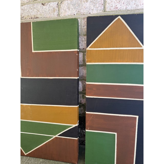 1960s Pair of Vintage Paintings Circa 1960s For Sale - Image 5 of 12